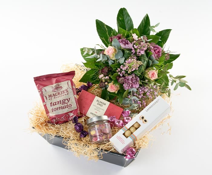 Be my valentine gavekurv - Send gavekurve og blomster med Bloomit